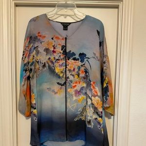 Citron Floral Tunic - Small
